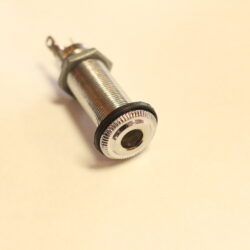 SGM 1/4" Barrel Jack, Input for Guitar or Bass, Ibanez Replacement, Chrome