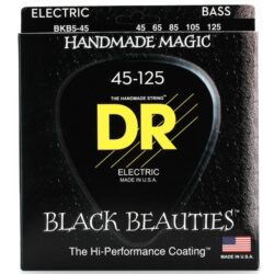 DR Black Beauties 45-125 Bass Strings, 5 String