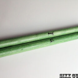 SGM Taiko, Bachi Drum sticks, Japan wood, 1 pair Jade Green, Handmade in USA
