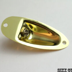 SGM Guitar Input Jack & Boat Plate, Fender Stratocaster Strat Replacement Gold