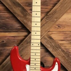 Defrancesco Texan 6 Strat Electric Guitar, Red