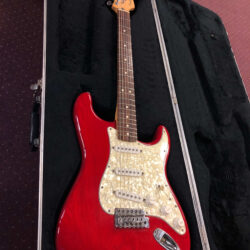 Fender Deluxe Players Stratocaster, 2007, Modified, Red Transparent + HSC