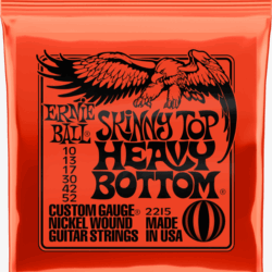 Ernie Ball Skinny Top Heavy Bottom Slinky Nickel Wound Electric Guitar Strings 10-52 Gauge