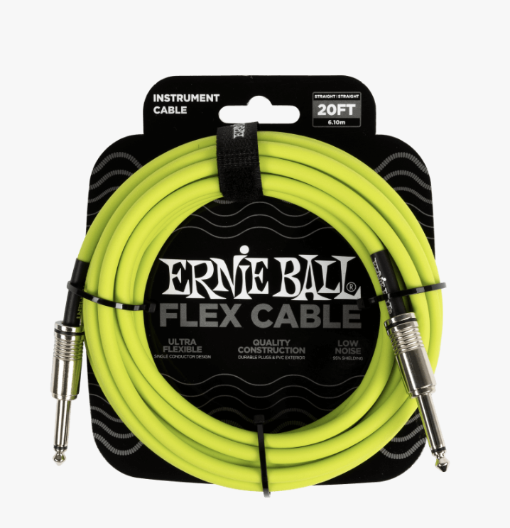 Ernie Ball Flex Cable 20' Green