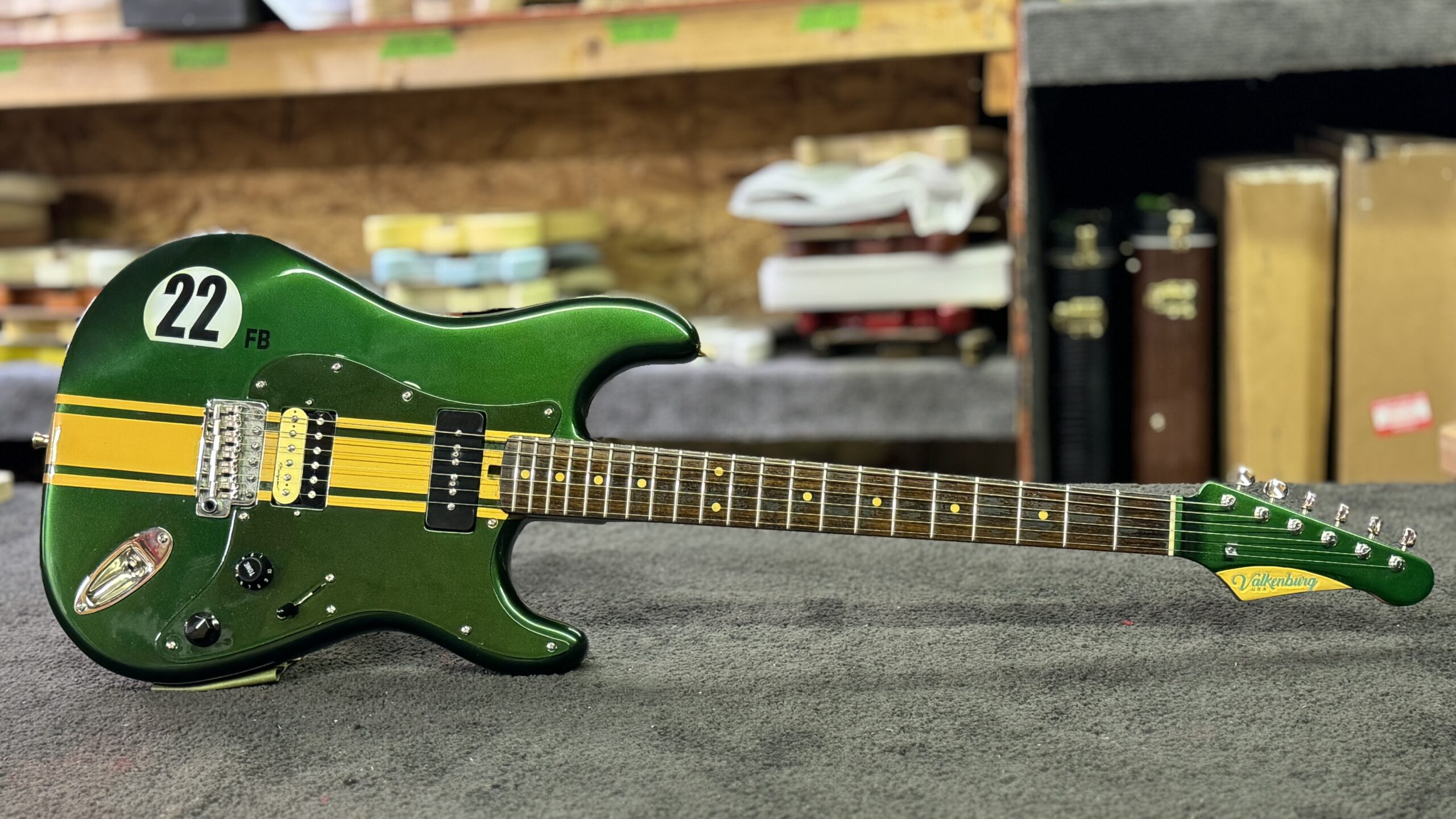 Valkenburg guitars Las Vegas Artist Series MPFB22 at Sixx Gun Music