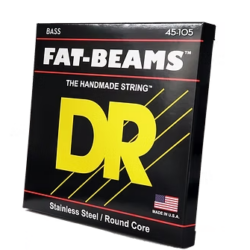 DR FAT-BEAMS Bass Guitar Strings – Medium 45–105 – Stainless Steel