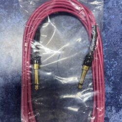 George L's 15' Instrument Cable, Vintage Red .155 2 Straight