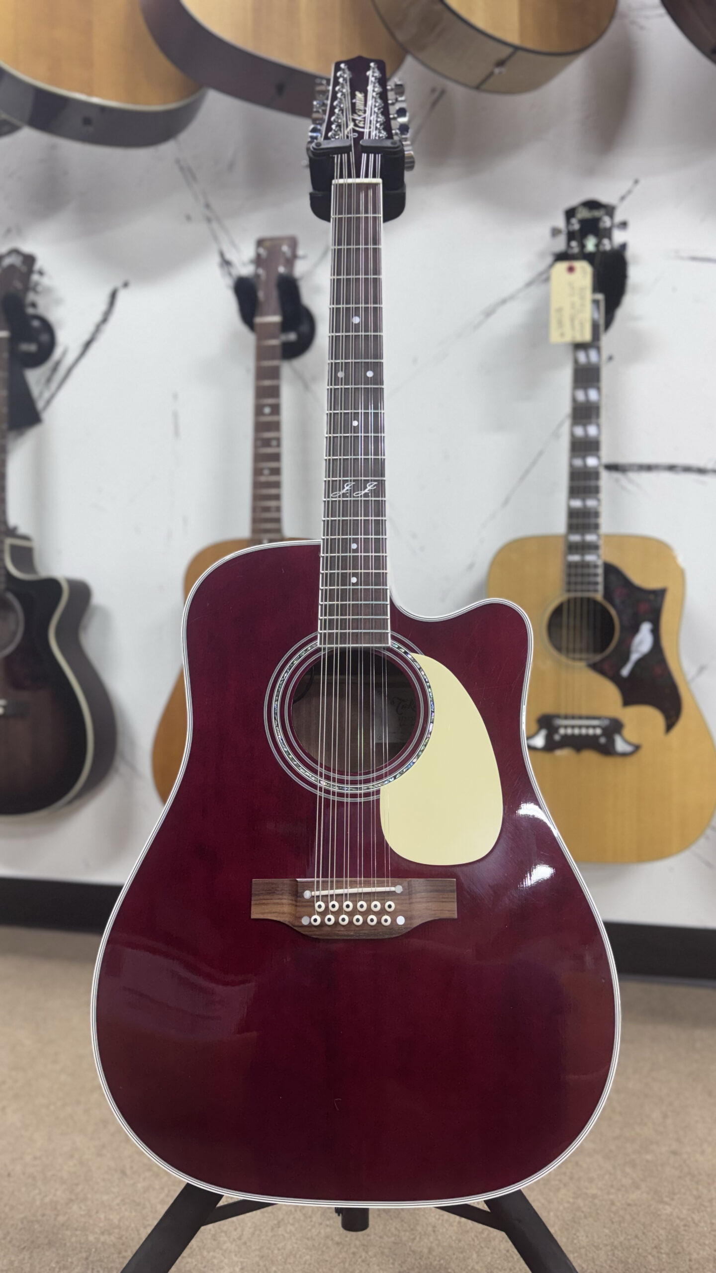 Takamine JJ325SRC12 John Jorgenson 12-String Acoustic w/ Built in Electronics, Red