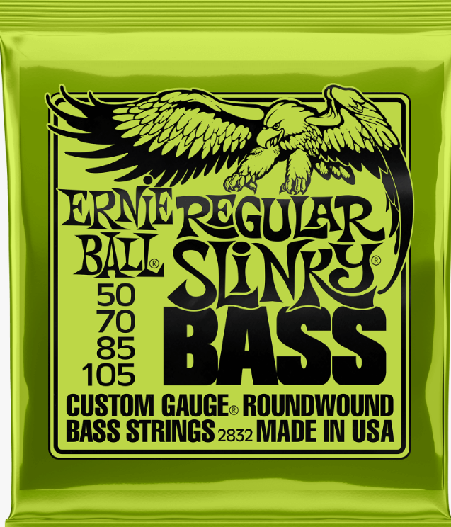 Ernie Ball Regular Slinky Nickel Wound Bass Strings 50-105