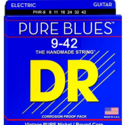 DR Pure Blues Electric Guitar Strings – Lite 9–42 – Pure Nickel