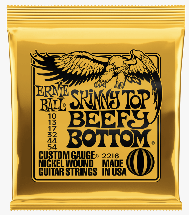 Ernie Ball Skinny Top Beefy Bottom Slinky Nickel Wound Electric Guitar Strings 10-54 Gauge
