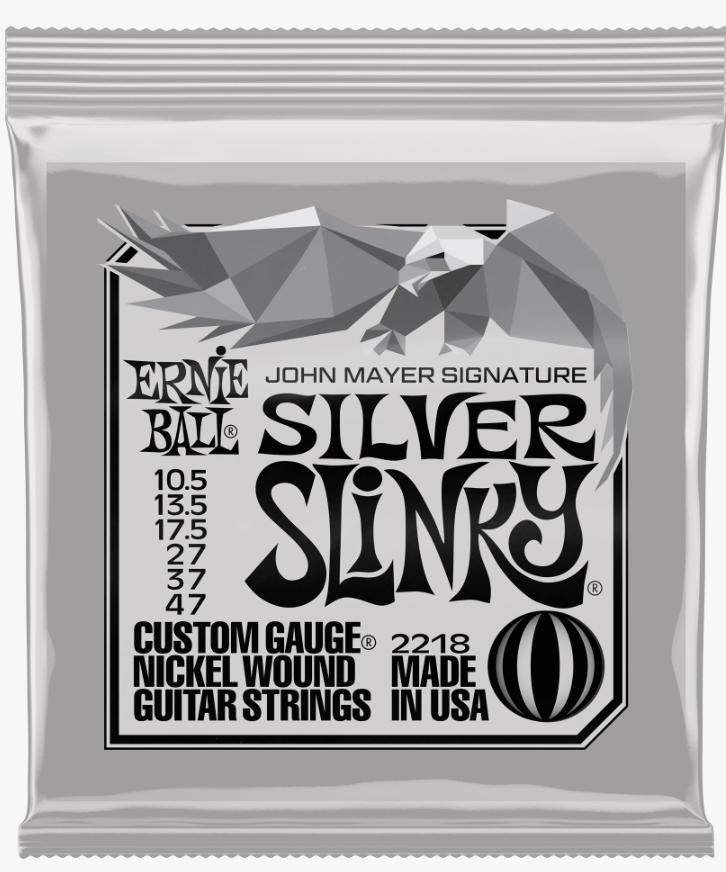 Ernie Ball John Mayer Silver Slinky Signature Guitar Strings 10.5-47