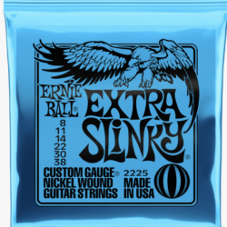 Ernie Ball Extra Slinky Nickel Wound Electric Guitar Strings 8-38 Gauge