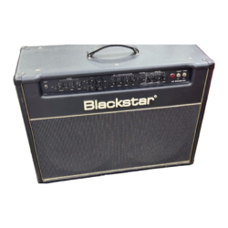 Blackstar HT Stage 60 2×12 Tube Combo Amp with Footswitch – Used on a white background, showing the actual finish and wear