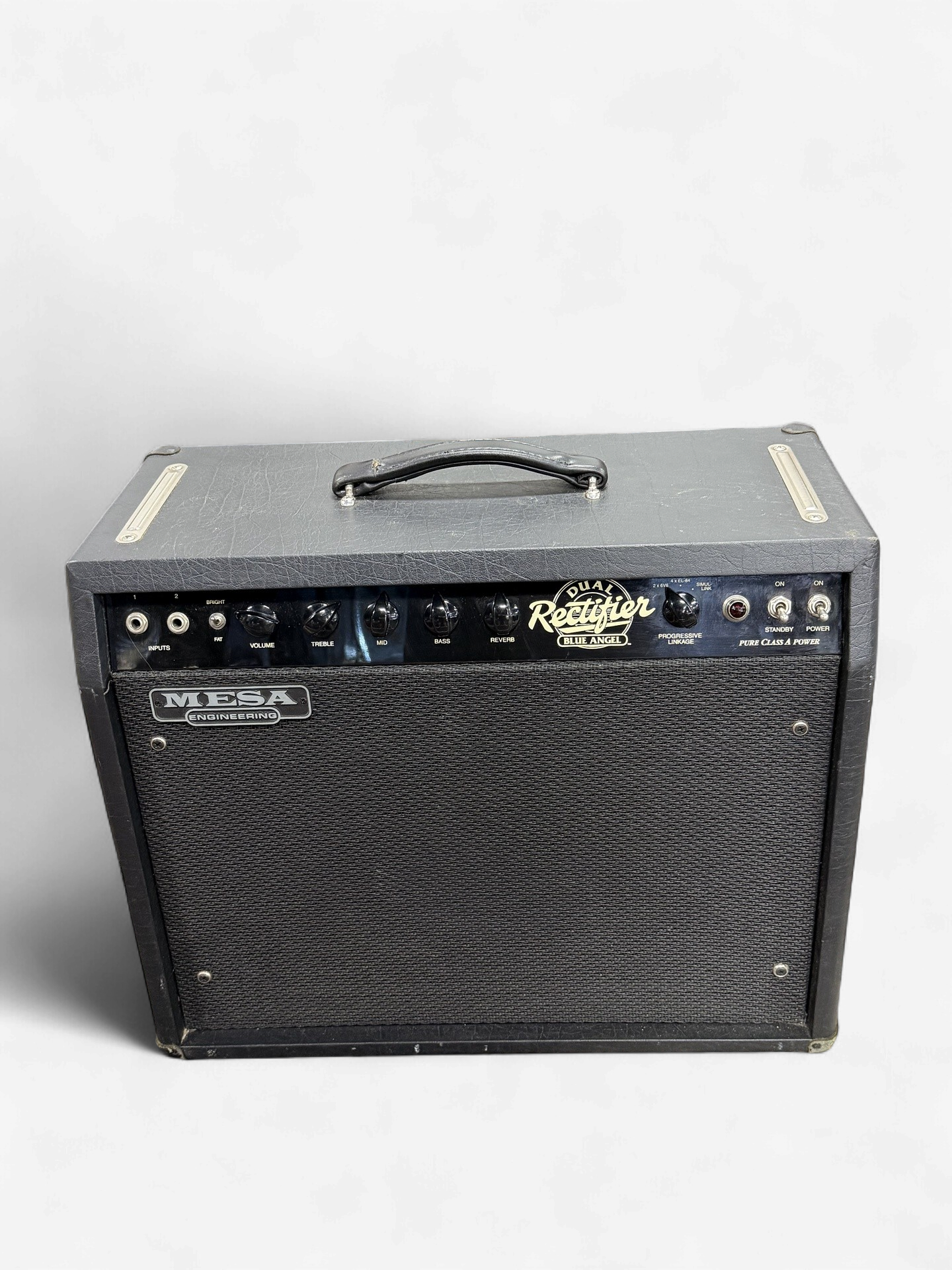 Preowned Mesa Boogie Dual Rectifier Blue Angel tube combo amplifier front view